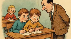 Vtip: Učitelé tomu říkají opisování…