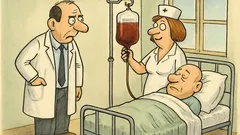 Vtip: Doktor: „Sestro, odebrala jste krev?“