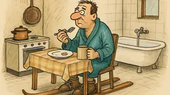 Vtip: V zimě přijde pán domů...