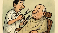 Vtip: Holič stříhá podřimujícího pána…
