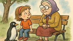 Vtip: Alenka se ptá babičky: proč tučňák?