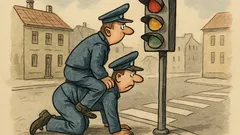 Vtip: Přijdou dva policajti k semaforu