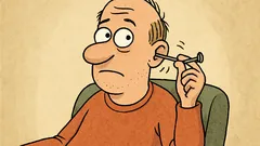 Vtip: Škrábu se hřebíkem v uchu…