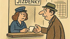 Vtip: Na nádraží chce jízdenku do ruky