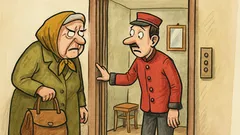 Vtip: Bába z vesnice v hotelu…
