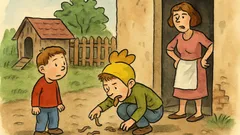 Vtip: Malý Jirka volá ze dvora…