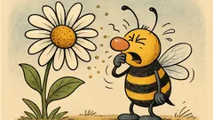 Vtip: Včela s alergií na pyl