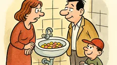 Vtip: Tatínku, kam schovat bonbony?