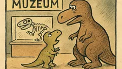 Vtip: Dinosauří mláďátko se ptá maminky…