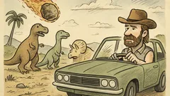 Vtip: Dinosaury nezabil asteroid, ale...