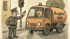 Vtip: Policista zastaví auto na křižovatce…