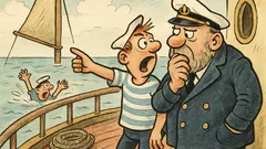 Vtip: Na palubě lodi volá plavčík…