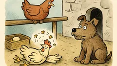 Vtip: Spadla slepička z bidla…