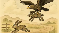 Vtip: Rozdíl mezi běžícím a létajícím zajícem?