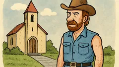 Vtip: Chuck Norris nemusí do kostela...