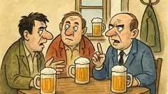 Vtip: V hospodě se hádají tři muži