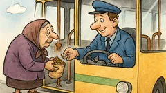 Vtip: Stará paní vozí řidiči oříšky