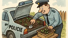 Vtip: Víte, proč mají policajti v kufru zahrádku?