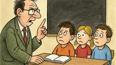 Vtip: Učitel říká: větší polovina neexistuje…