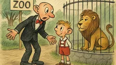 Vtip: V zoo Spejbl křičí na Hurvínka…