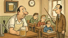 Vtip: Škola není hospoda, tak nesedej