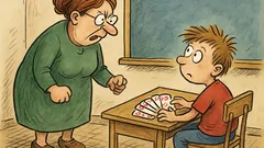 Vtip: Ve škole Pepíček počítá po svém