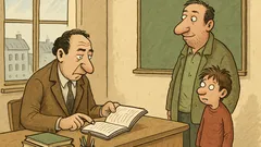 Vtip: Váš syn nemá žádné znalosti…