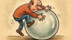 Vtip: Jak se leze na skleněnou kouli?