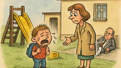 Vtip: Před školou stojí Pepíček a brečí