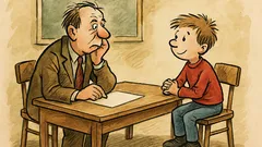 Vtip: Pepíček sedí u zkoušky