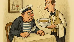 Vtip: Námořník v restauraci: „A tohle je co?“