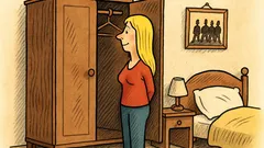 Vtip: Co dělá blondýnka ve skříni?