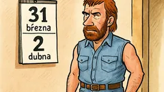 Vtip: Kalendář Chucka Norrise nezná apríl