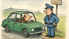 Vtip: Pán v autě zastaví u policajta