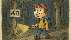 Vtip: Pepíček je na stezce odvahy…