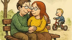 Vtip: Sedí matfyzák s matfyzačkou na lavičce