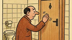 Vtip: Zaklepu na kabinku, ozve se „Dále!“