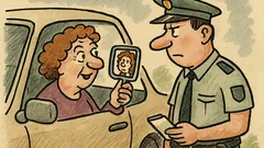 Vtip: Zastaví policisté šedesátiletou paní…