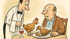 Vtip: Pane číšníku, nešlo by kuře dopéct?