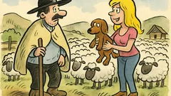 Vtip: Blondýnka počítá ovce u bači…