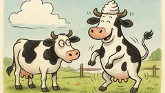 Vtip: Pasou se dvě krávy na pastvě