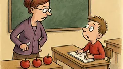 Vtip: Učitel se ptá žáka na jablka