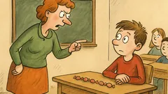 Vtip: Učitelka: „Máš 8 bonbonů…“