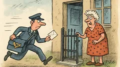 Vtip: Zvonili jste a utíkali? Česká pošta!