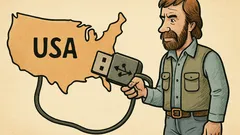 Vtip: Jen Chuck Norris spojí USA s USB