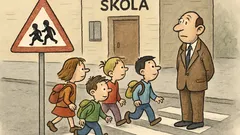 Vtip: Co znamená značka Škola, pozor děti?
