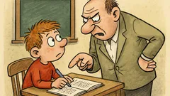 Vtip: Učitel Pepíčkovi: piš čitelně!