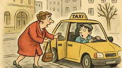 Vtip: Dáma zastaví taxi: „Jste volný?“