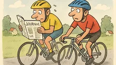 Vtip: Jedou dva závodníci na Tour