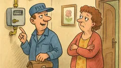Vtip: Zaměstnanec plynárny přijde do bytu